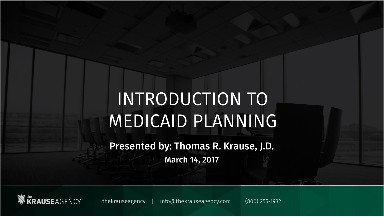 eAcademy: Introduction to Medicaid Planning
