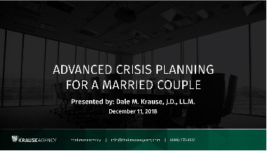 eAcademy: Advanced Crisis Planning for a Married Couple