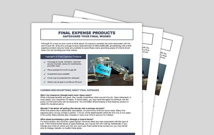 Common Misconceptions About Final Expense Products