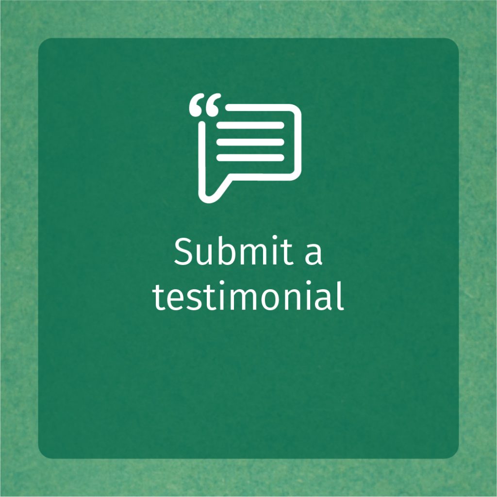 Submit a testimonial